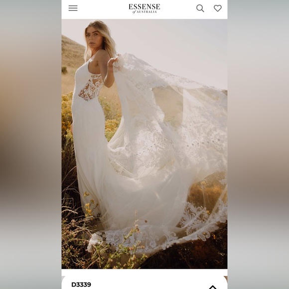 Essence of Australia D3339 BRAND NEW UNALTERED Wedding Gown Size 10 + Ve…